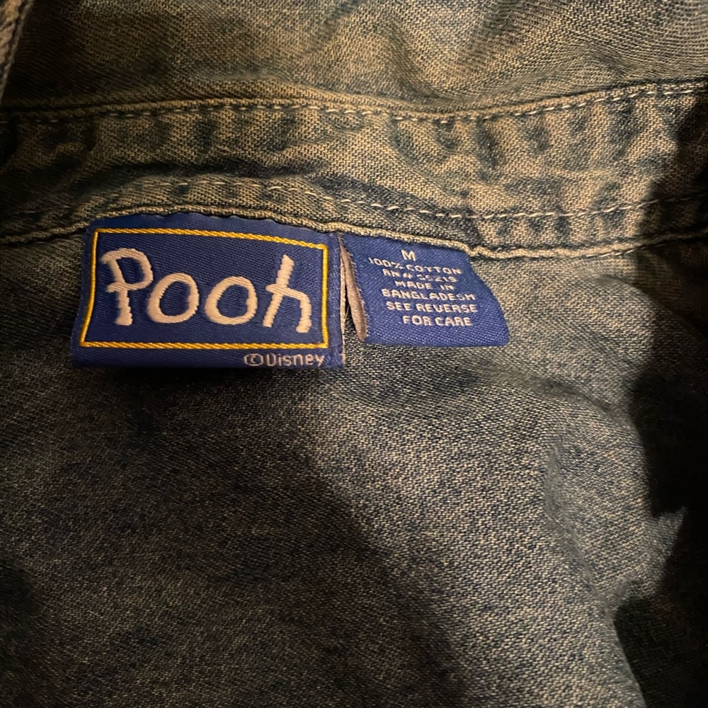 Disney Denim Jacket Vintage 1990s Winnie The Pooh - image 3